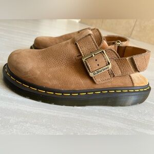 Dr. Martens Tan Leather Buckle Shoes